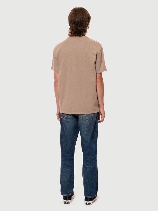 Leffe Pocket Tee Melange Brown - 4
