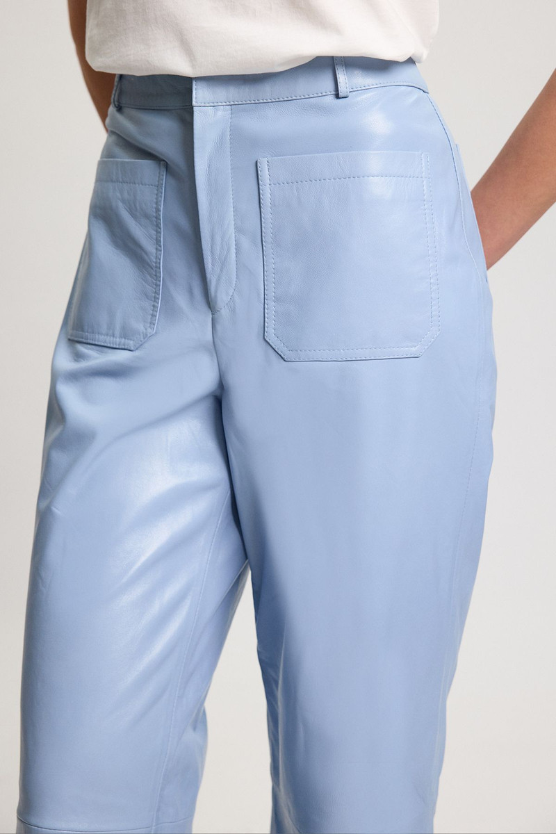 Leather Straight Leg Trouser 4