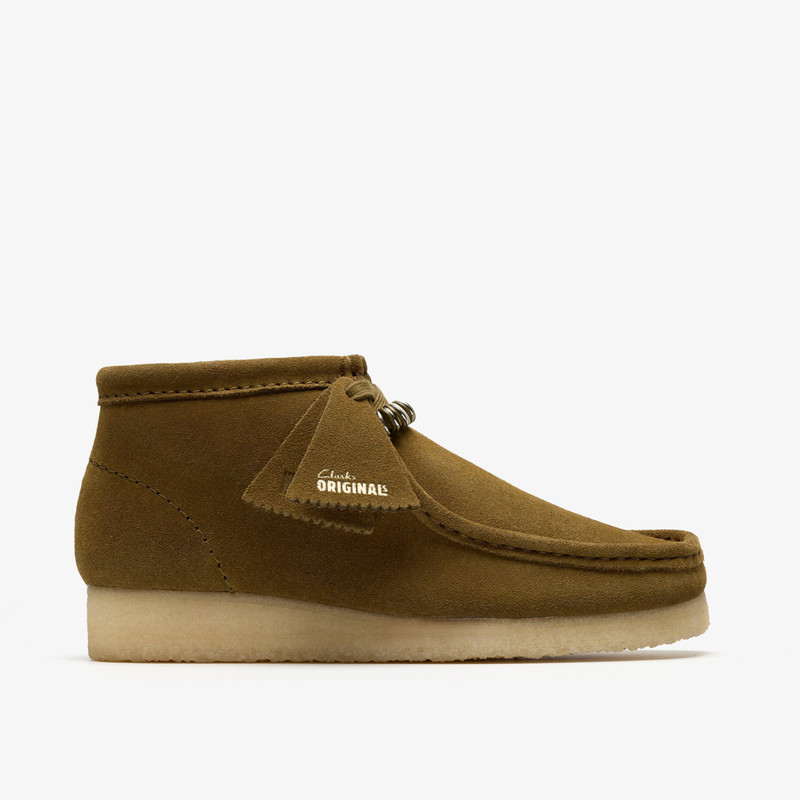 Wallabee Boot Green Suede 1