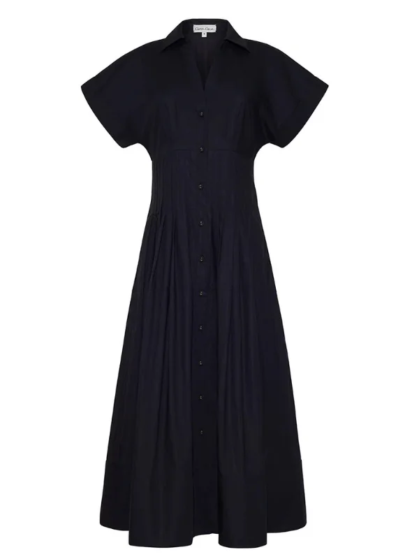 Nash Midi Dress in Black - 1