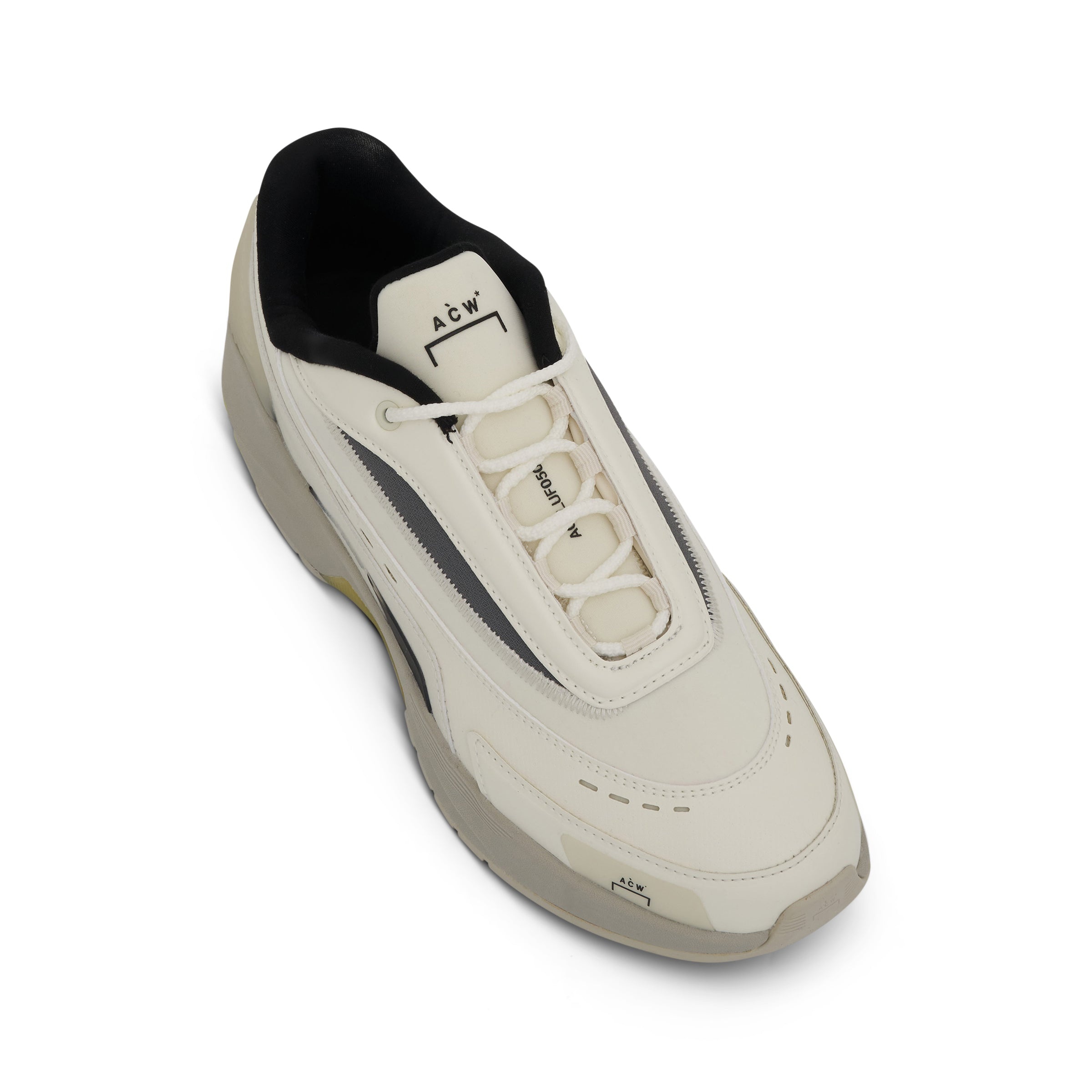 Vector Runner in Bone/Volt Yellow - 4