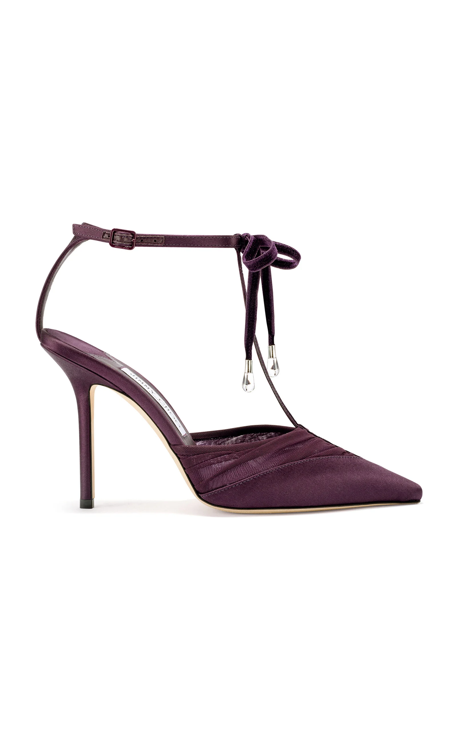 Afia Satin Pumps purple - 1