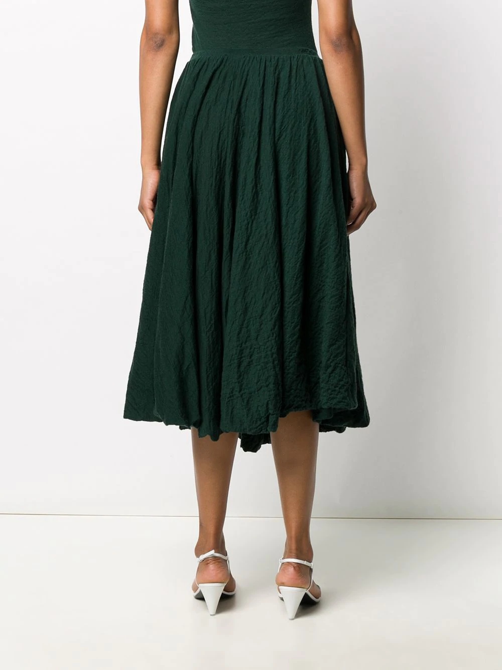 boiled wool midi skirt - 4