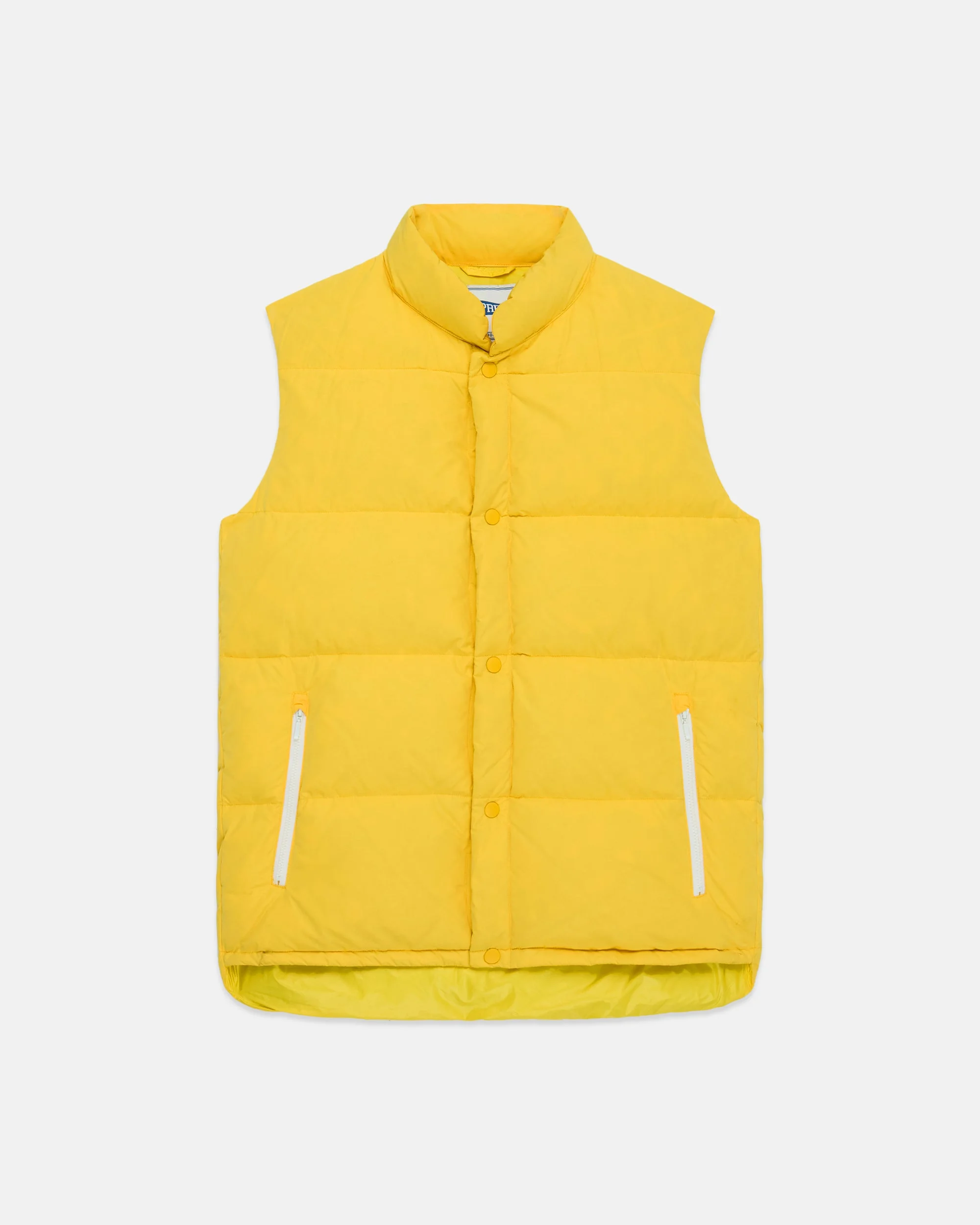 YELLOW DOWN PUFFER VEST - TRIM FIT - 1