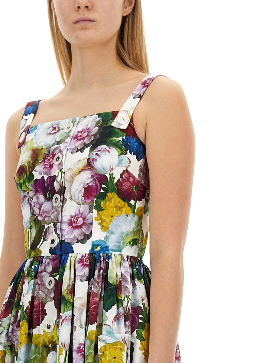 DOLCE & GABBANA BUSTIER MIDI DRESS - 4