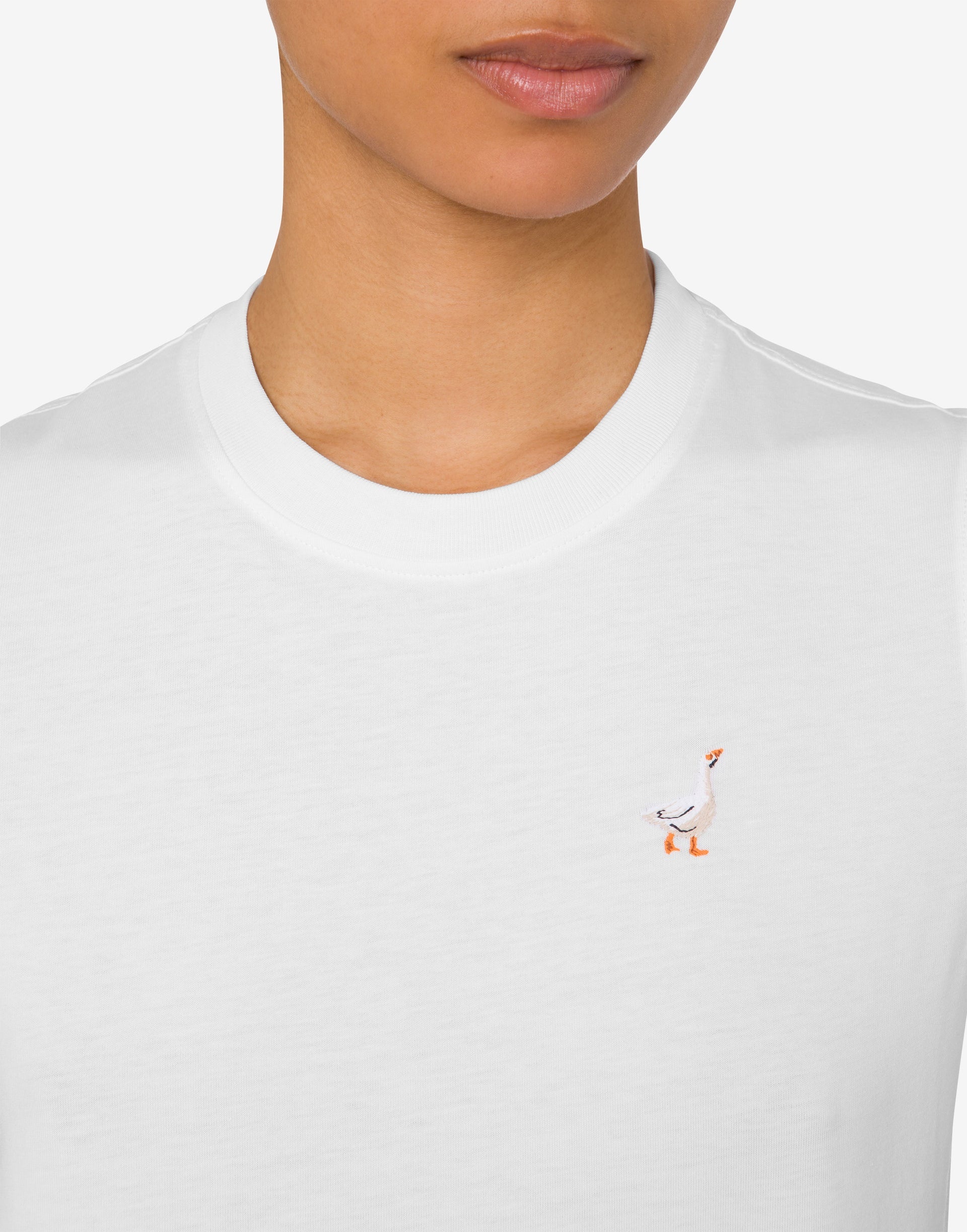 ORGANIC JERSEY T-SHIRT GOOSE EMBROIDERY - 3