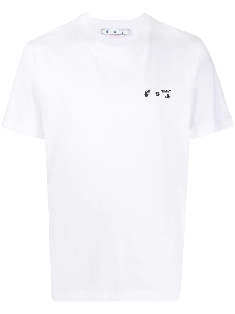 Ow logo-print slim-cut T-shirt - 1