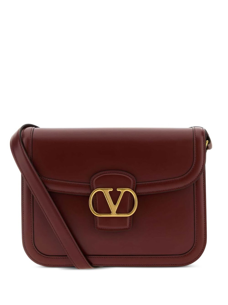 V-logo Signature leather shoulder bag 1