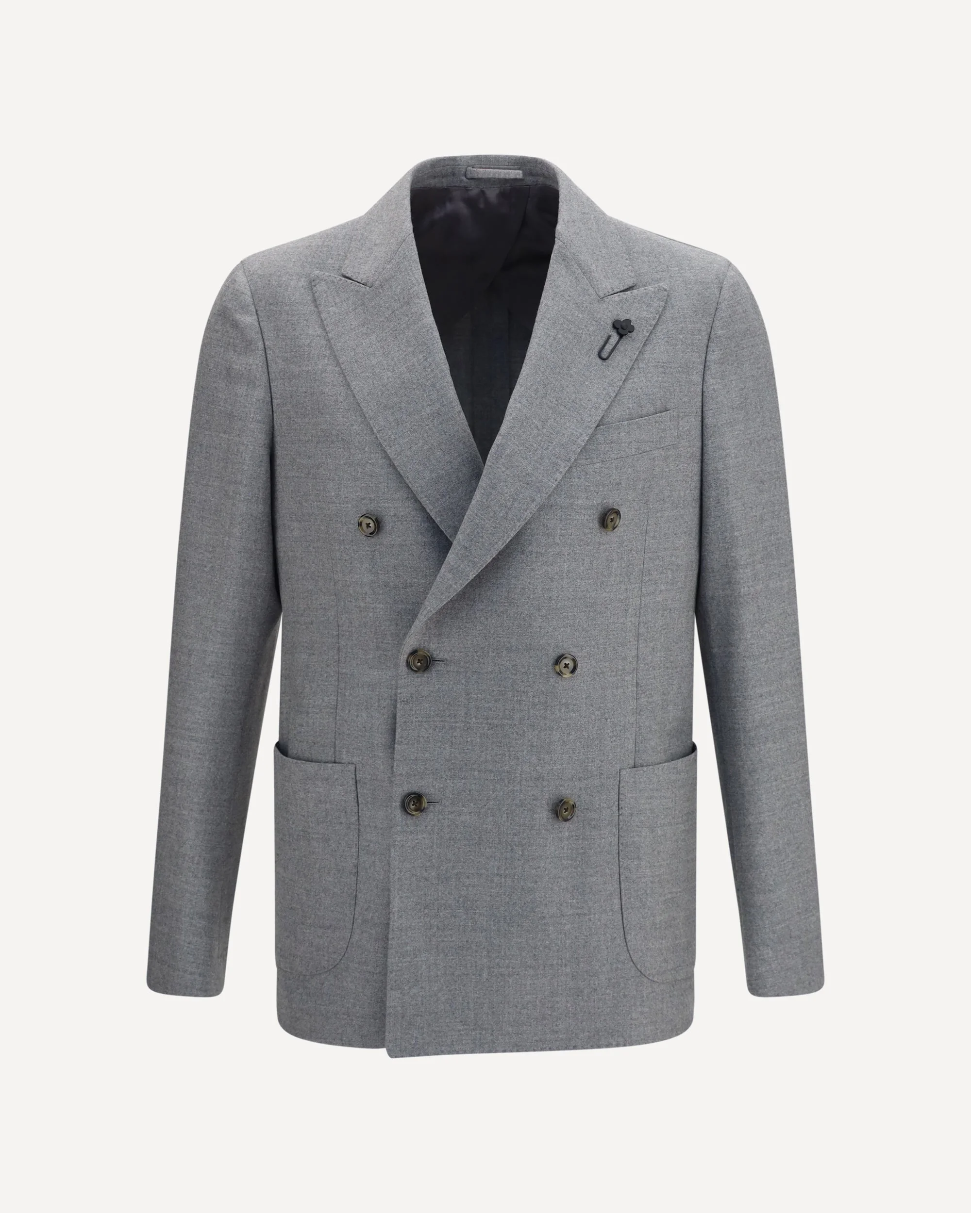 Double-breasted wool-blend Jacket - 1