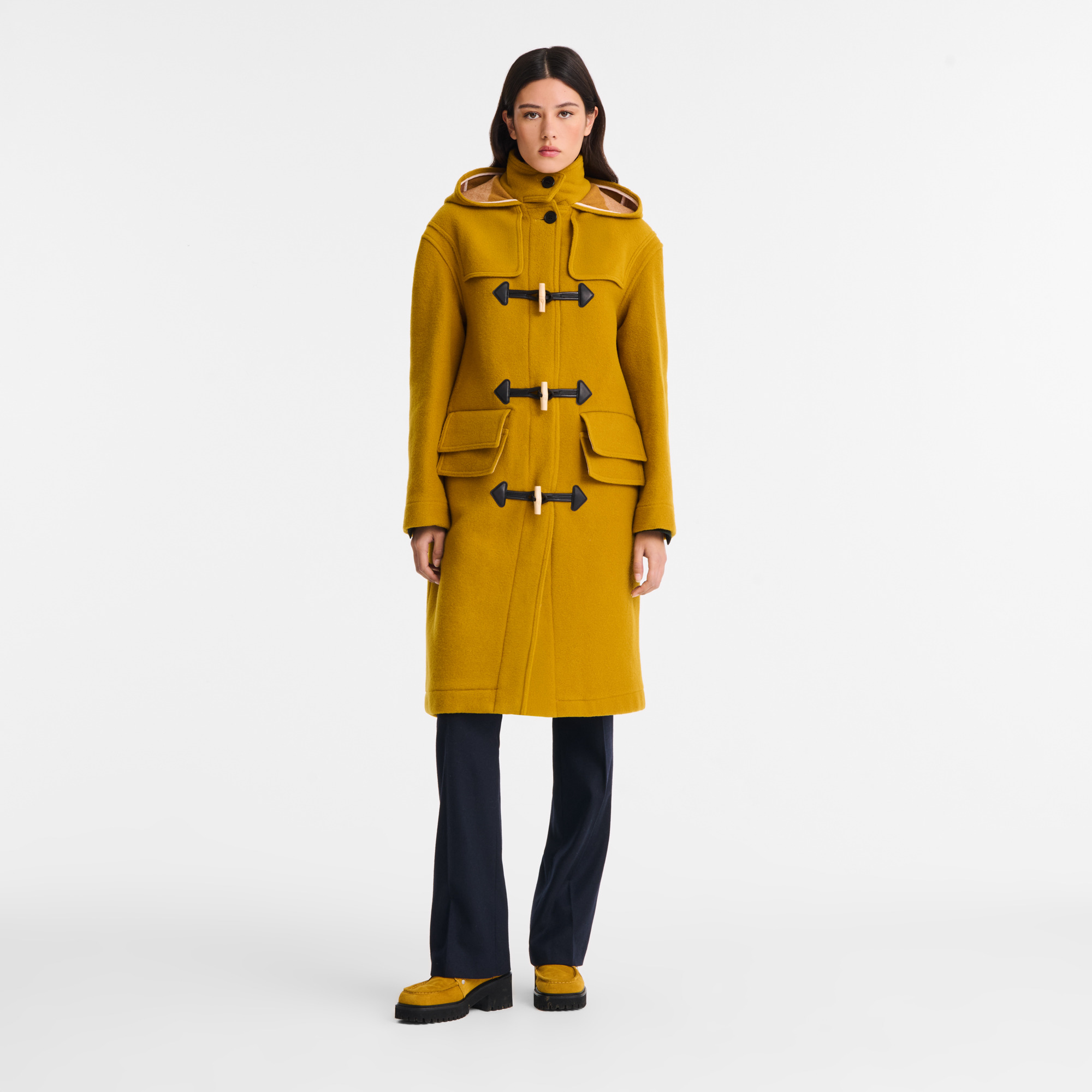 Duffle Coat Nutmeg - Double-faced wool cloth - 2