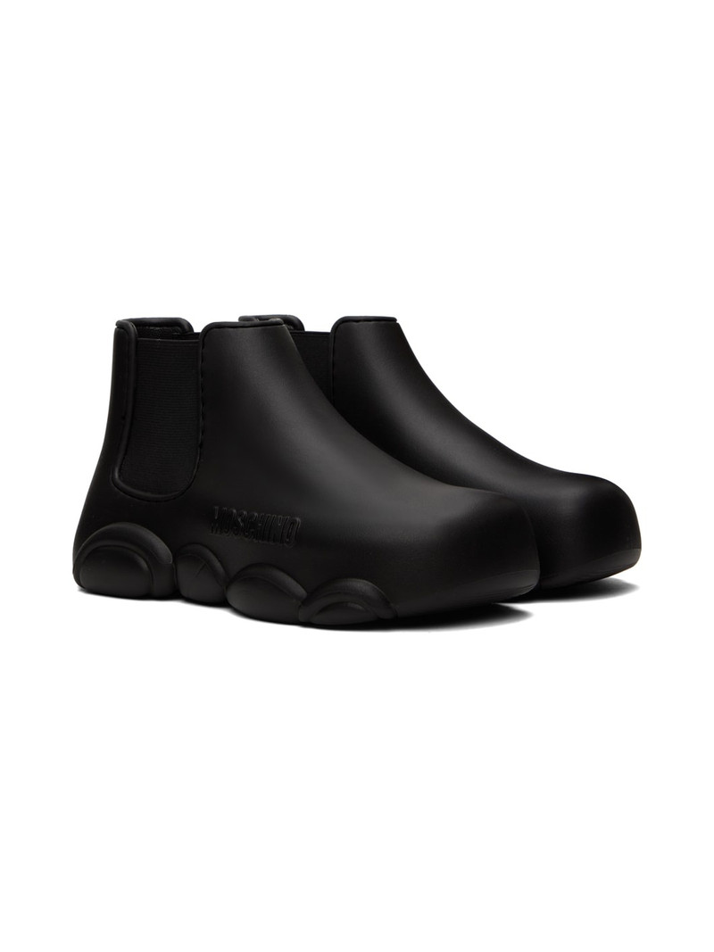 Black Gummy Ankle Boots 4