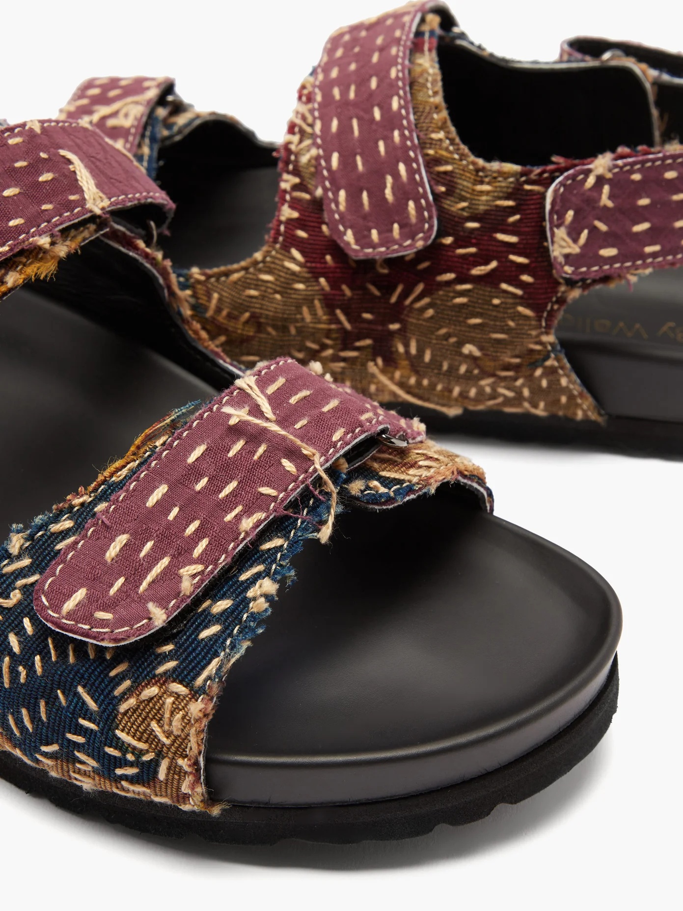 Felix 18th-century French tapestry linen sandals - 6