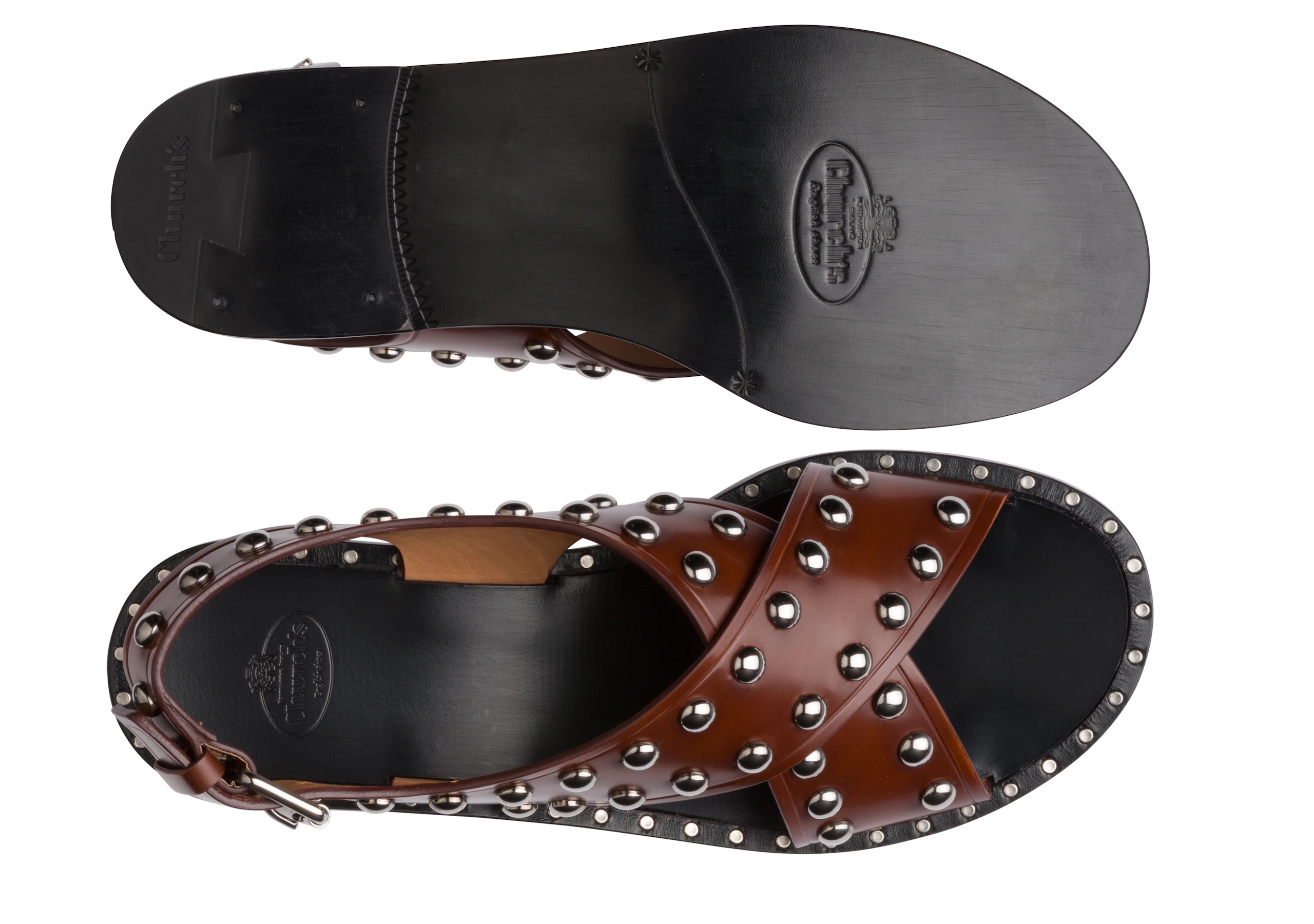 Rhonda met
Bookbinder Fumè Sandal Stud Tabac - 3