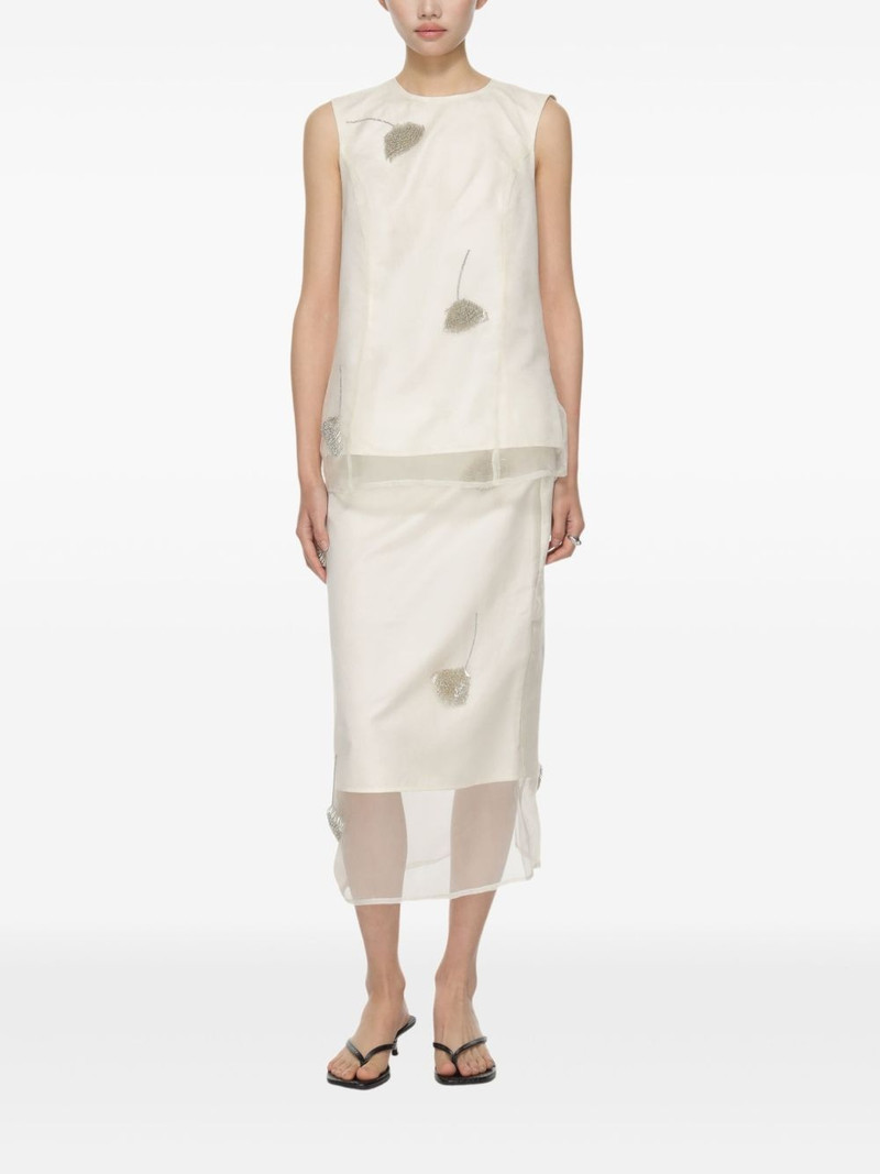 RÓHE bead-embellished skirt outlook