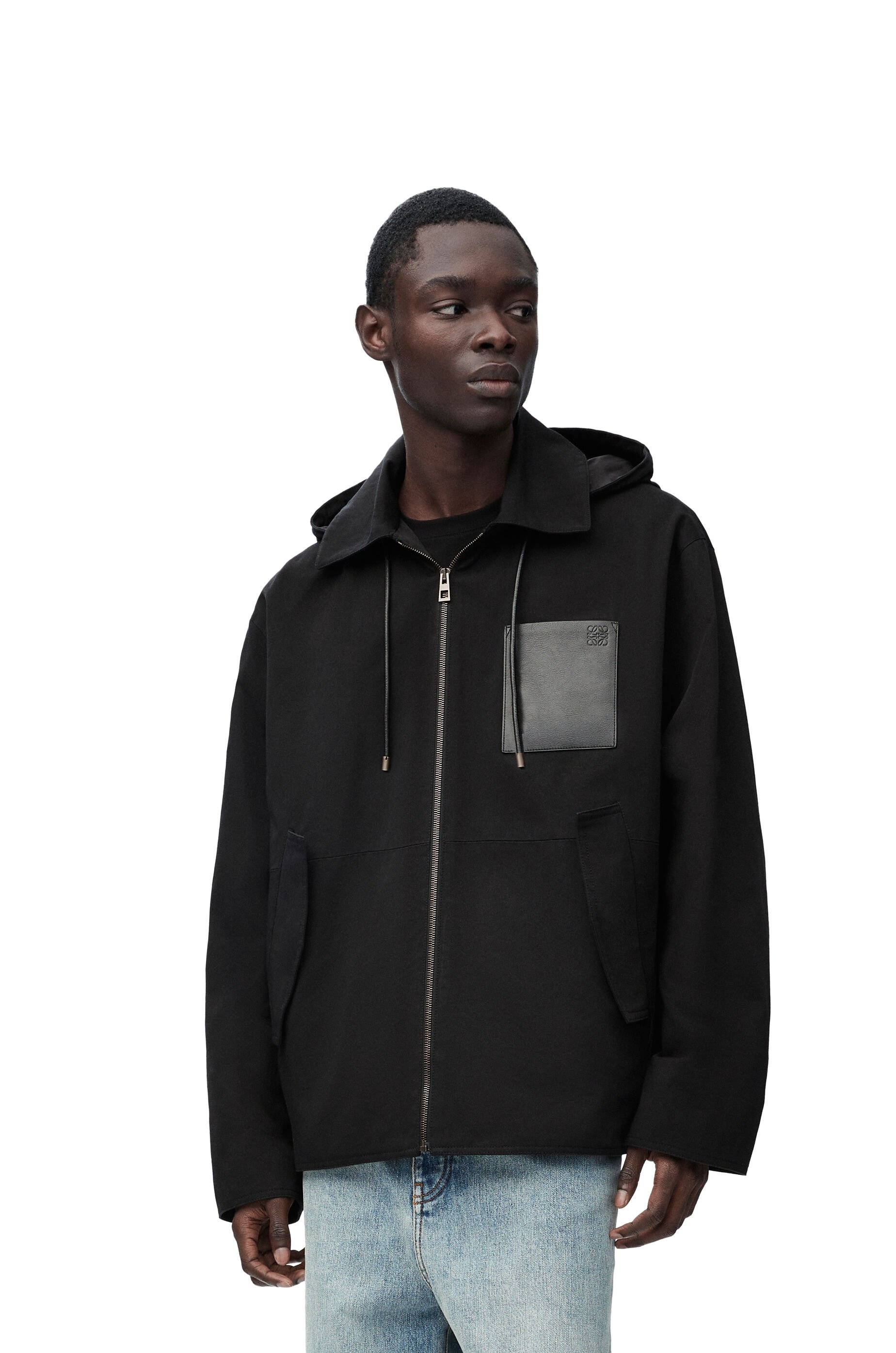 Hooded jacket in cotton - 3