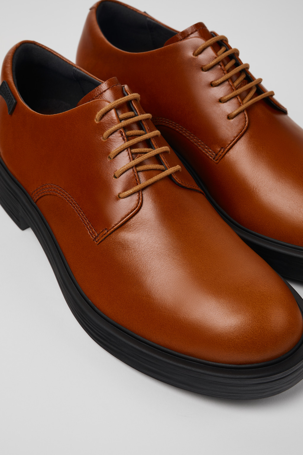 Brown Leather Men's Shoe. - 2