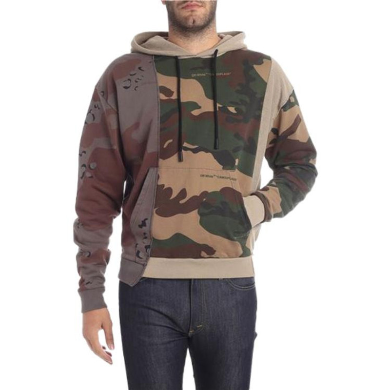Off-White Men's Off-White Splicing Long Sleeves Camouflage OMBB036F181920429901 outlook