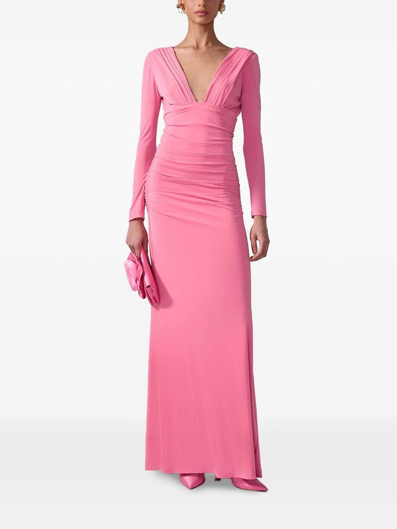 CAROLINA HERRERA ruched gown outlook