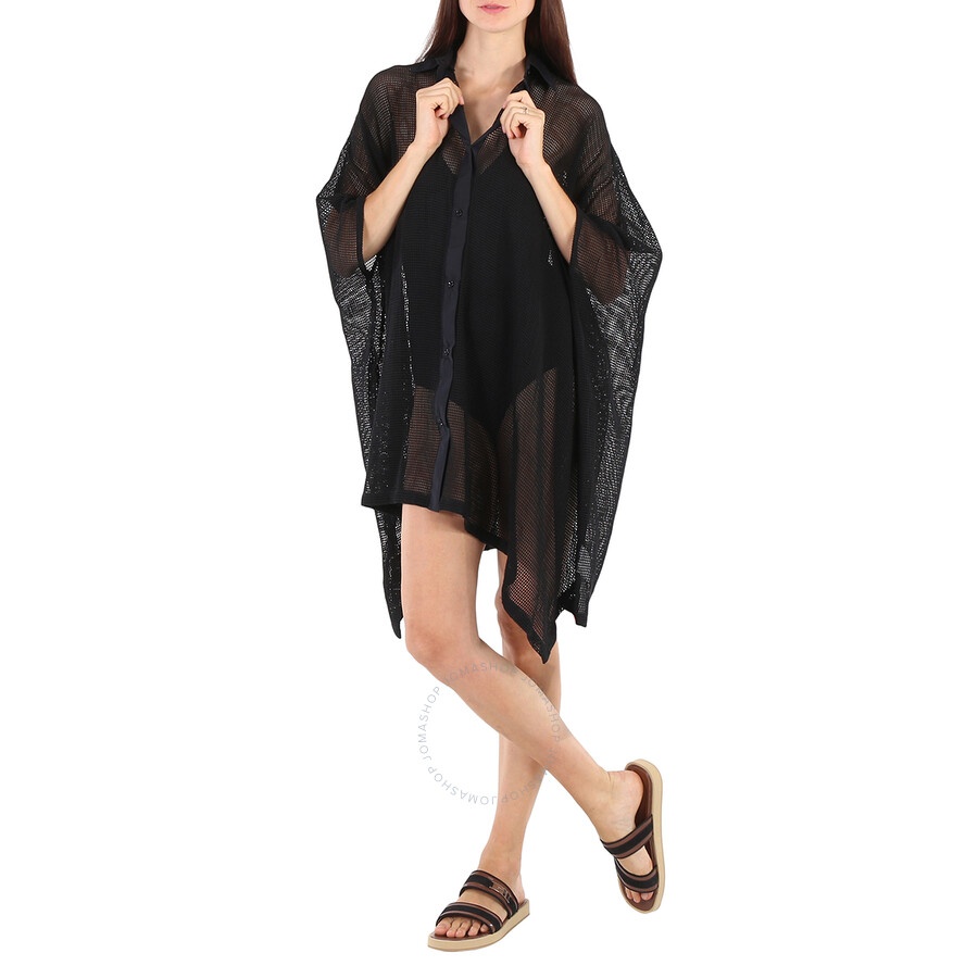 Off-White Mesh Cape Dress - 3