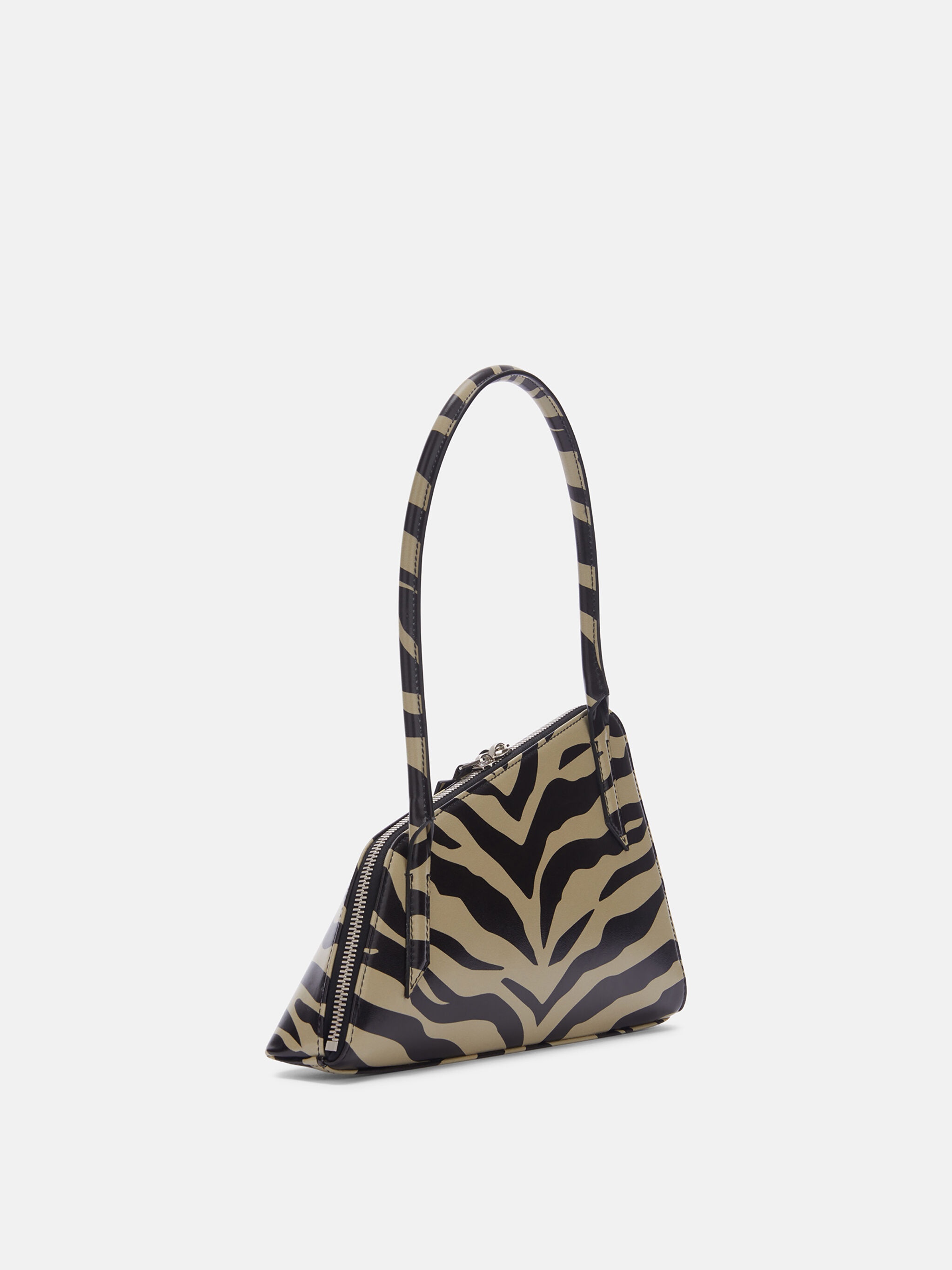 ''SUNRISE'' BLACK AND SAFARI SHOULDER BAG - 3