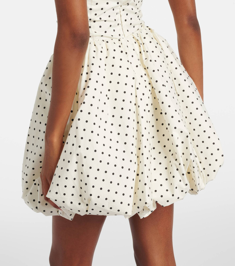 Balloon polka-dot poplin miniskirt 5