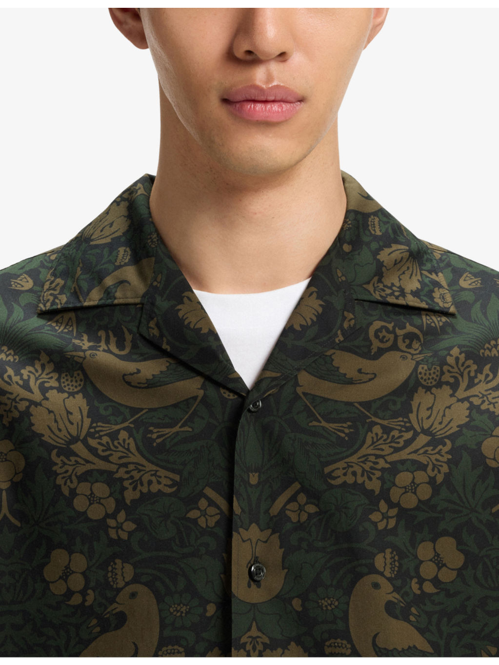 Graphic-Print Short-Sleeve Cotton Shirt - 5