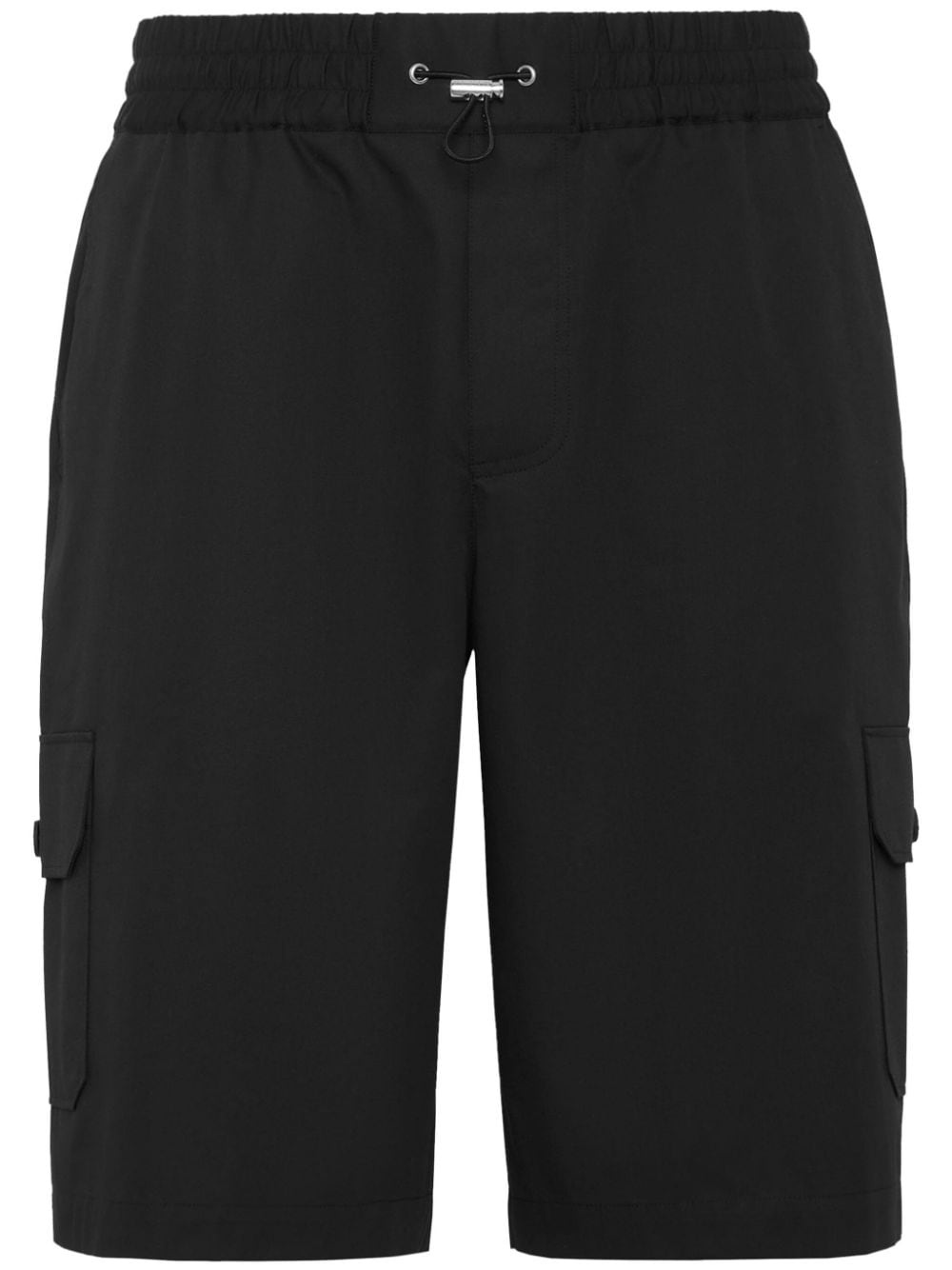 drawstring cargo shorts - 1