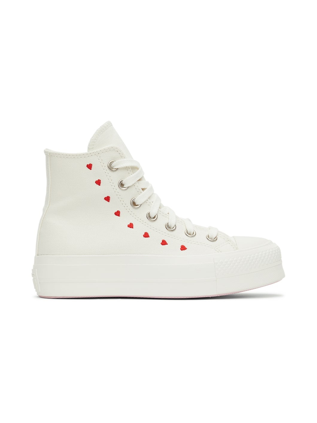 White Chuck Taylor All Star Lift High Top Sneakers - 1