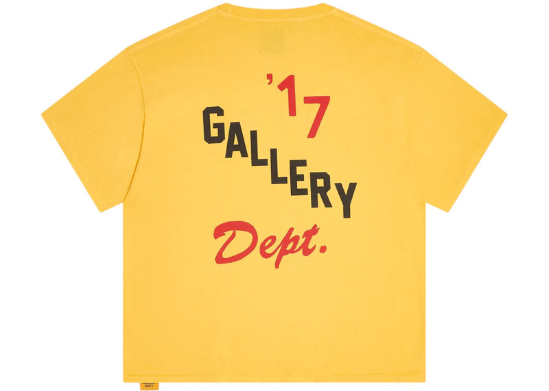 GALLERY DEPT. Gallery Dept. Boxing Merch T-shirt Gold Yellow outlook