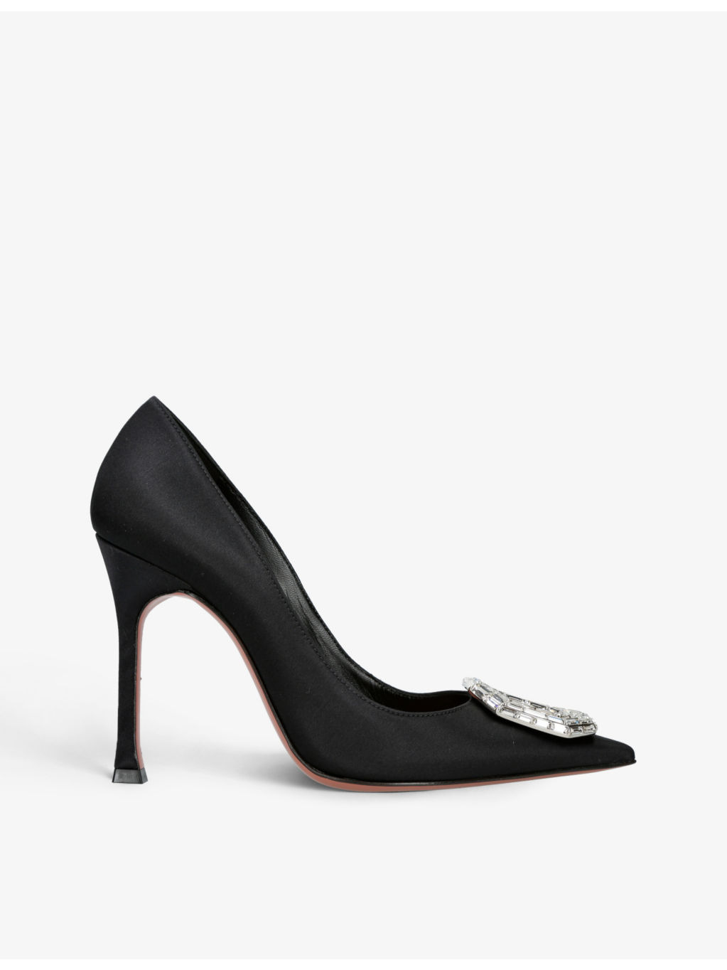 Camelia crystal-embellished satin courts - 1