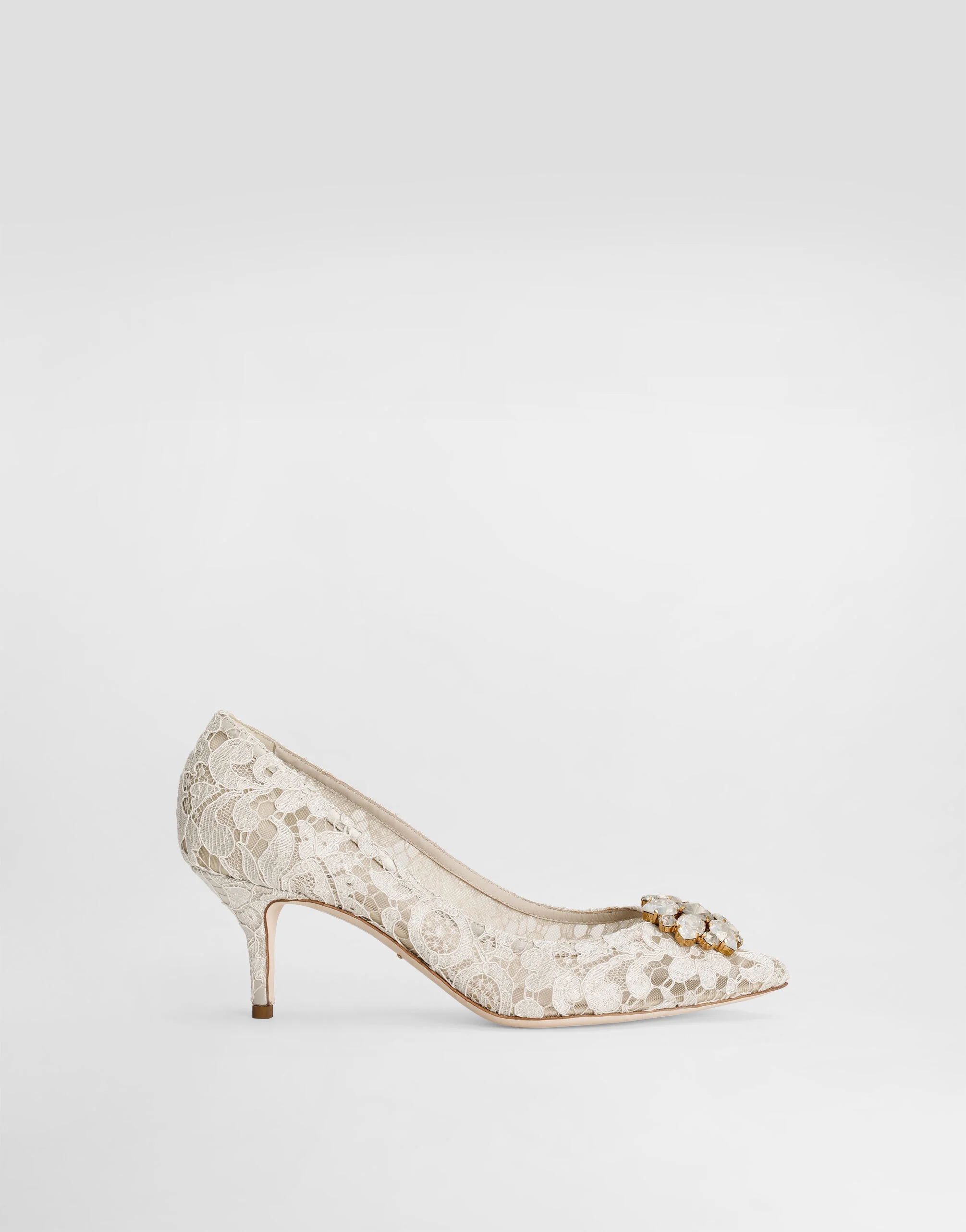 Pump in Taormina lace with crystals - 1