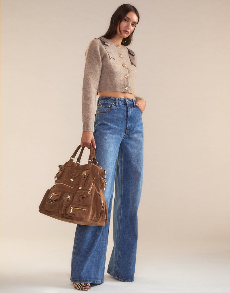 CYNTHIA ROWLEY Ivy Cropped Wool Cardigan outlook