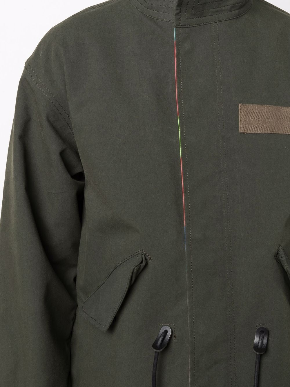 x KAWS single-breasted parka coat - 5