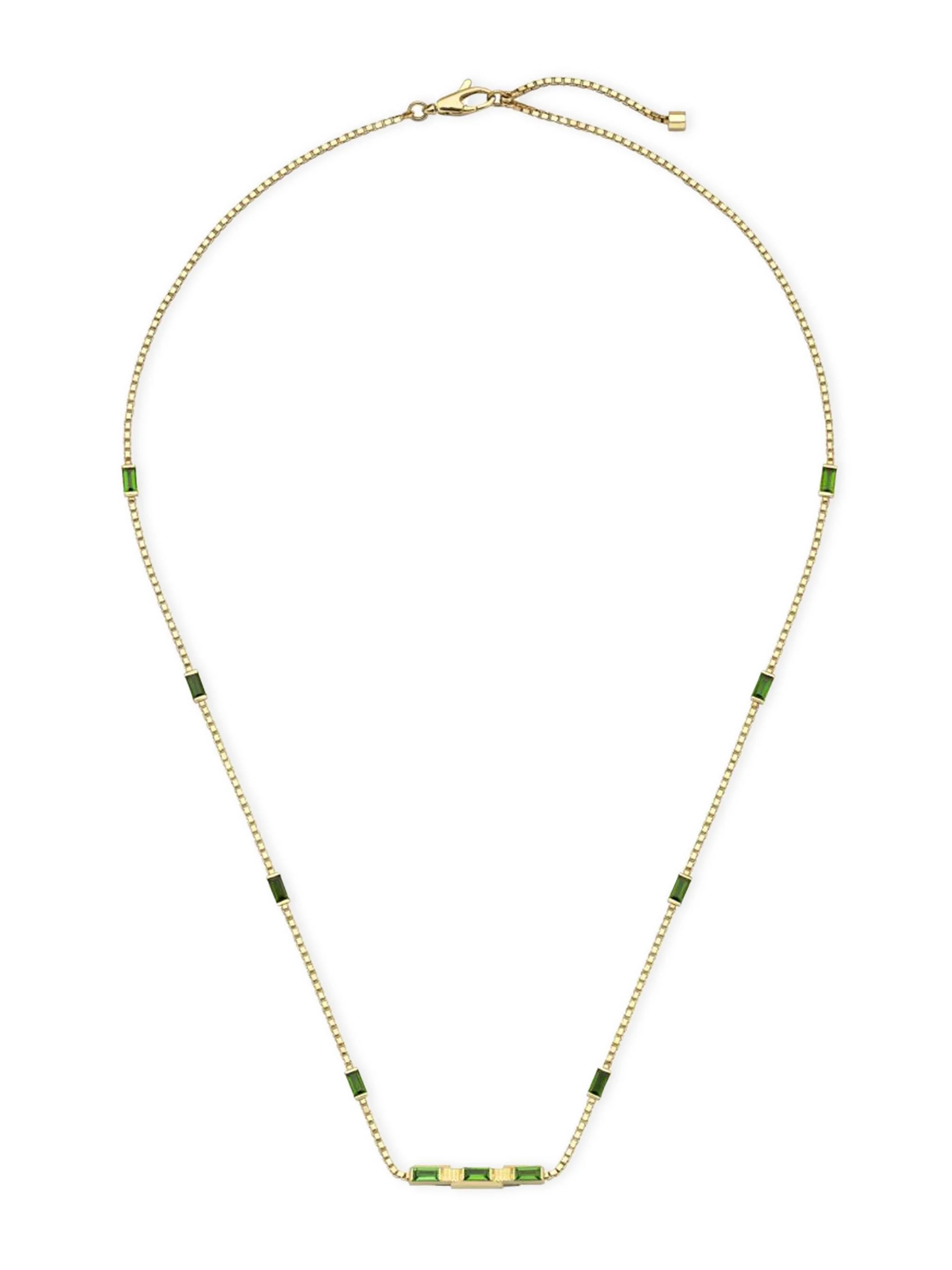 18kt 노란색 골드 링크 에 사랑 tourmaline 목걸이 - 1