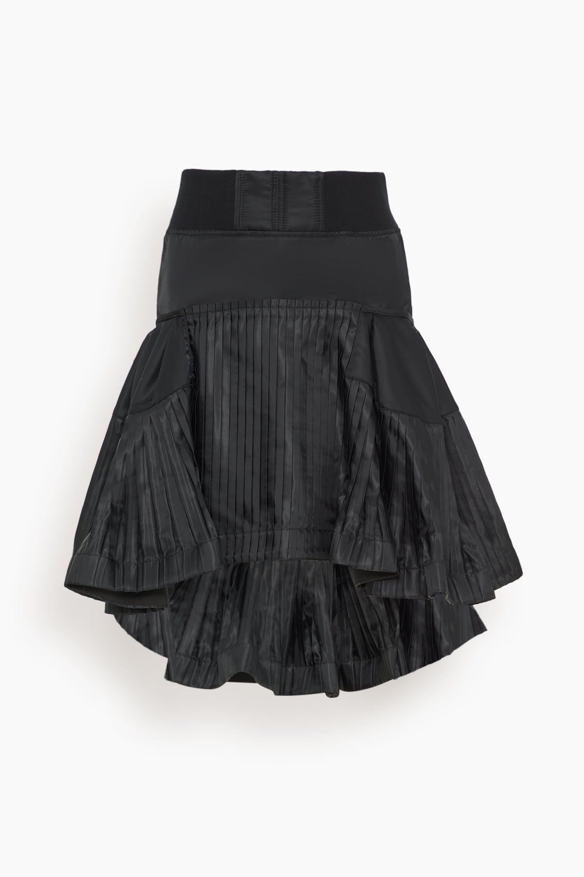 sacai Nylon Twill Skirt in Black | hampdenclothing | REVERSIBLE