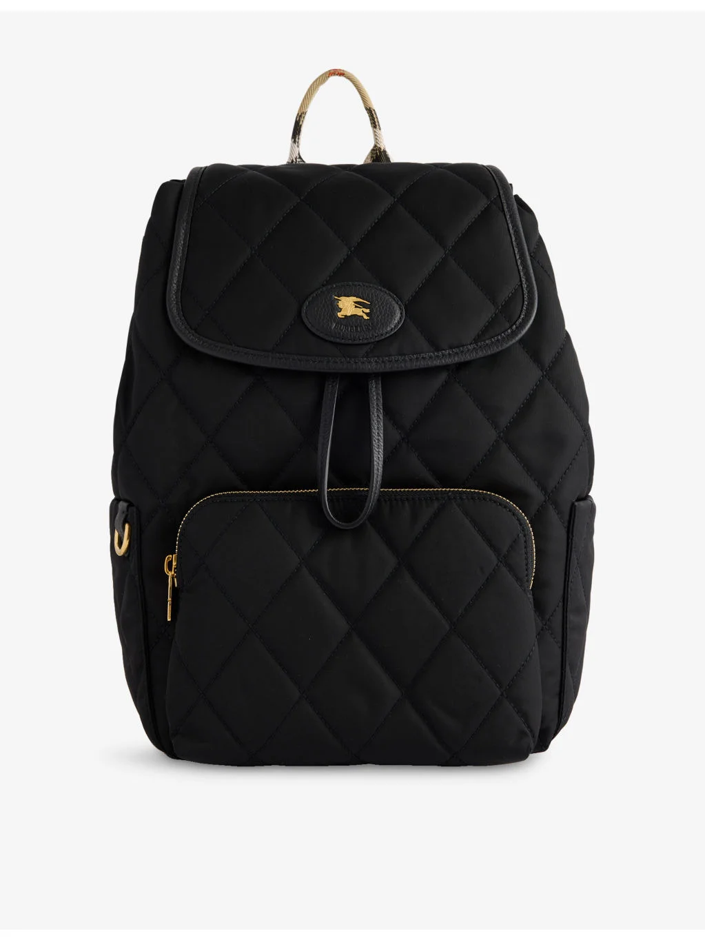Horseshoe Drawstring Woven Backpack - 1