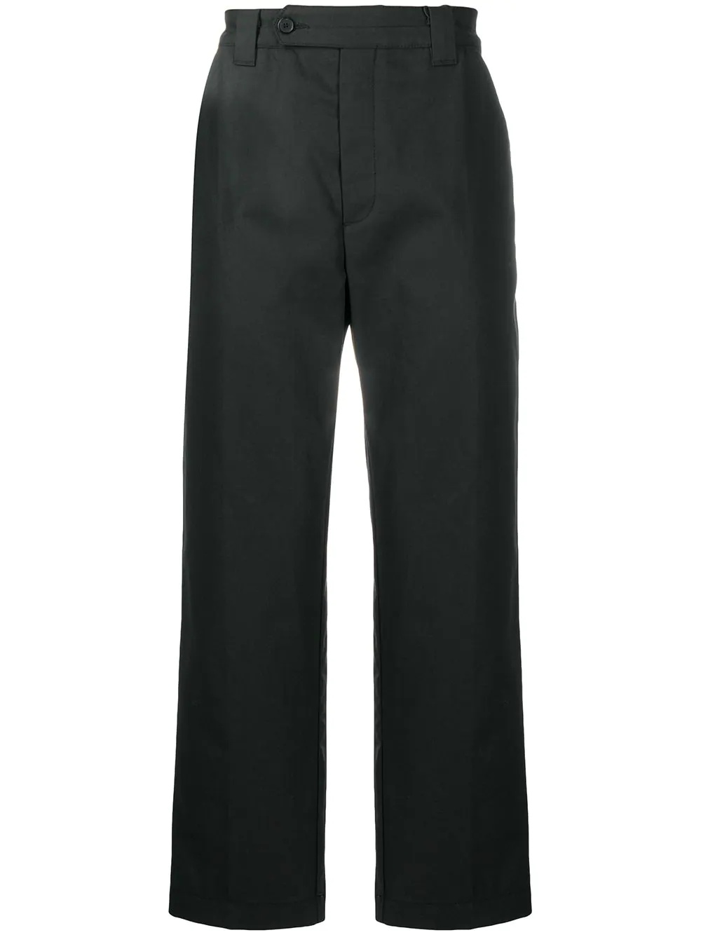 cropped straight-leg trousers - 1