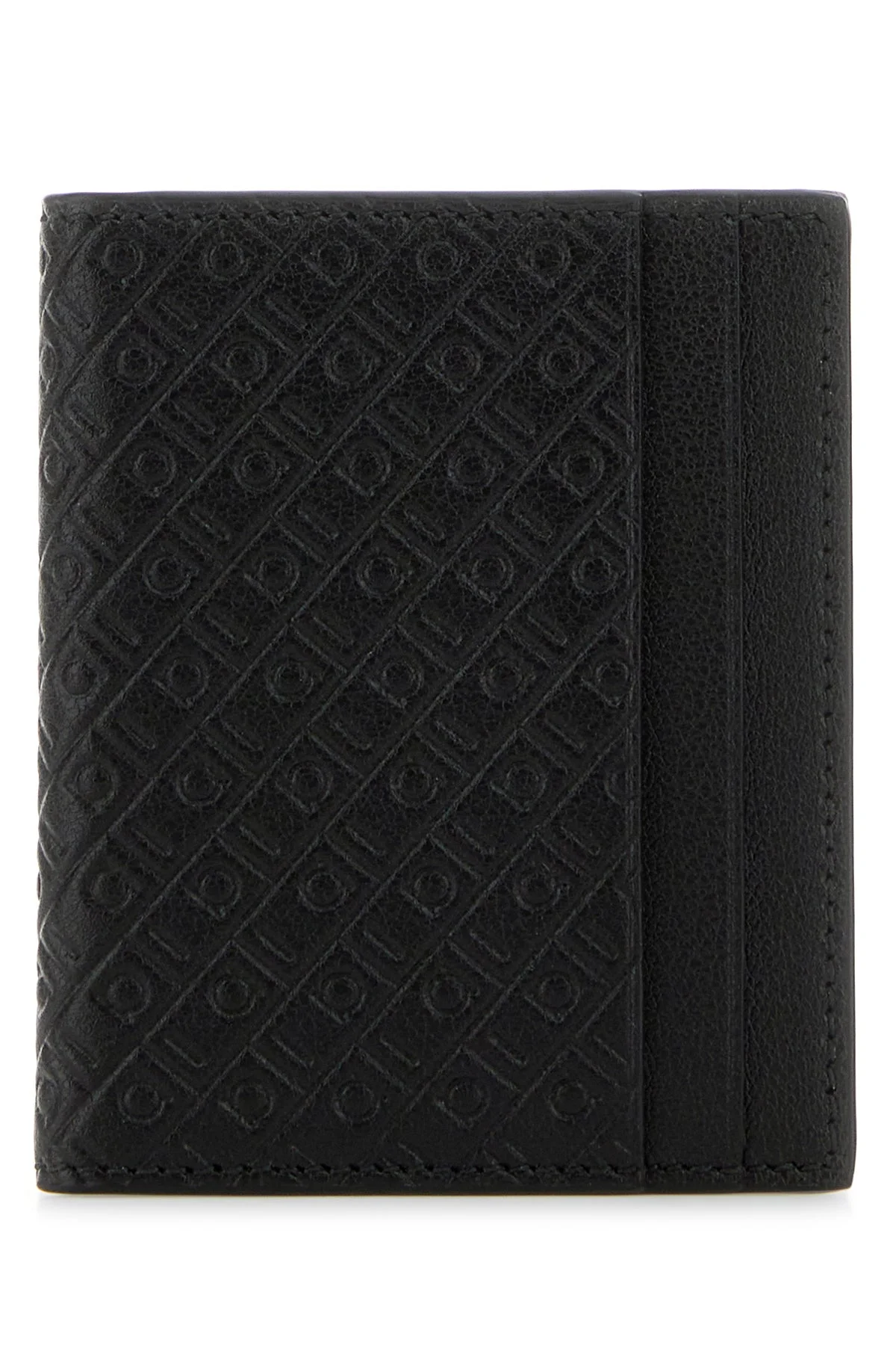 Black leather card holder - 1
