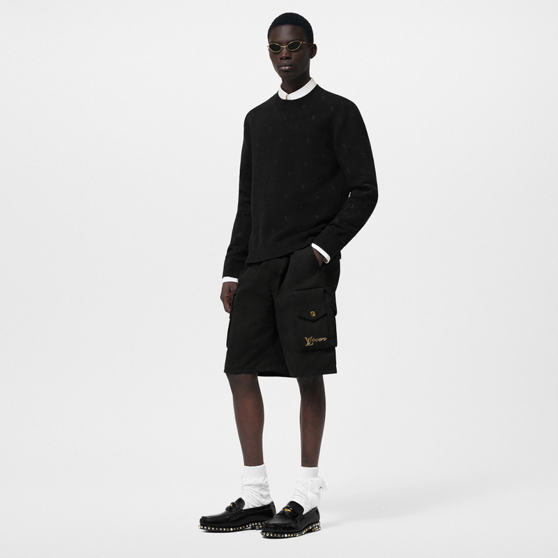 Louis Vuitton Embroidered Signature Merino Crewneck outlook