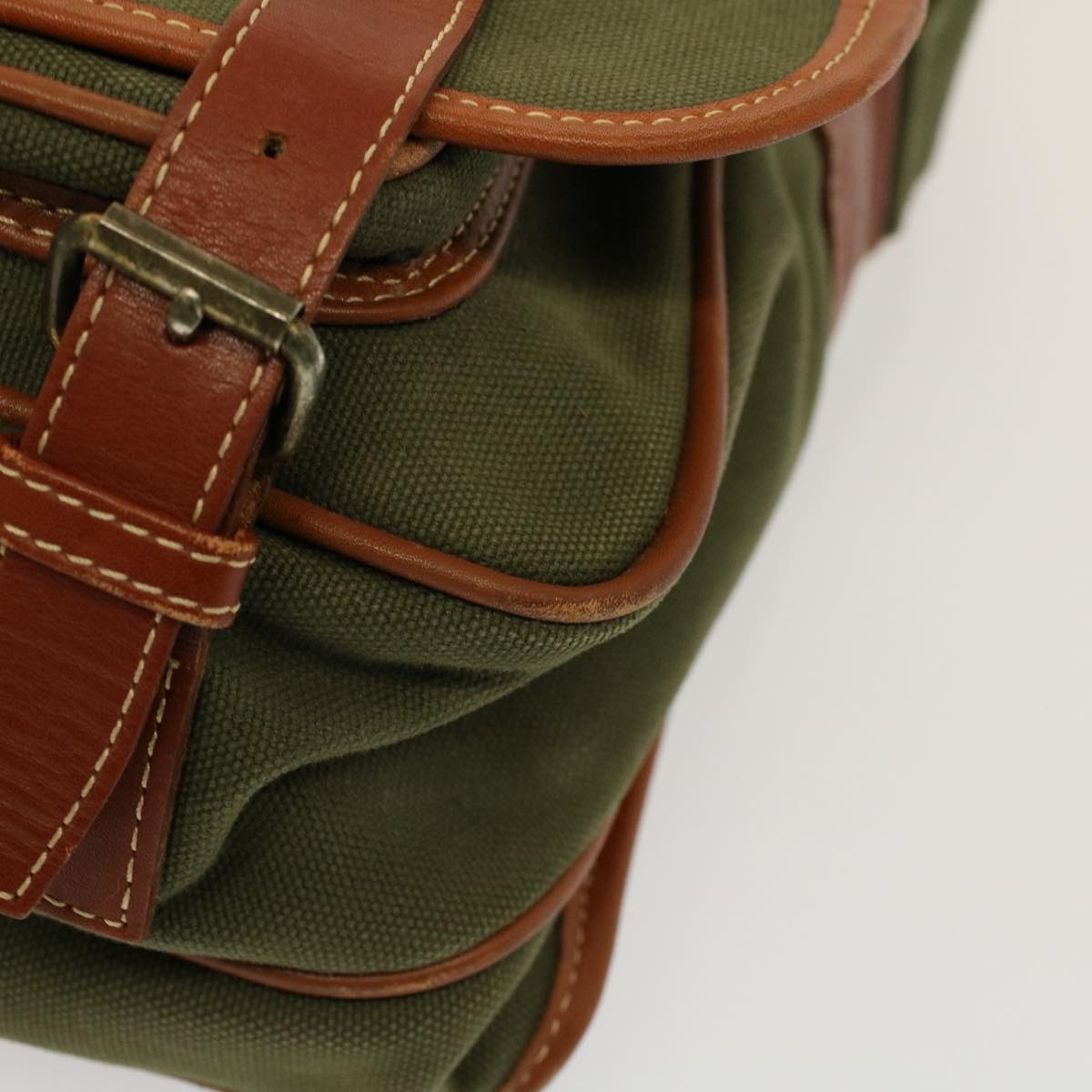 Burberry Shoulder Bag Canvas Khaki - 15