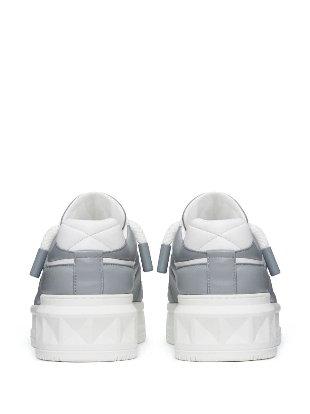 Rockstud leather sneakers - 3