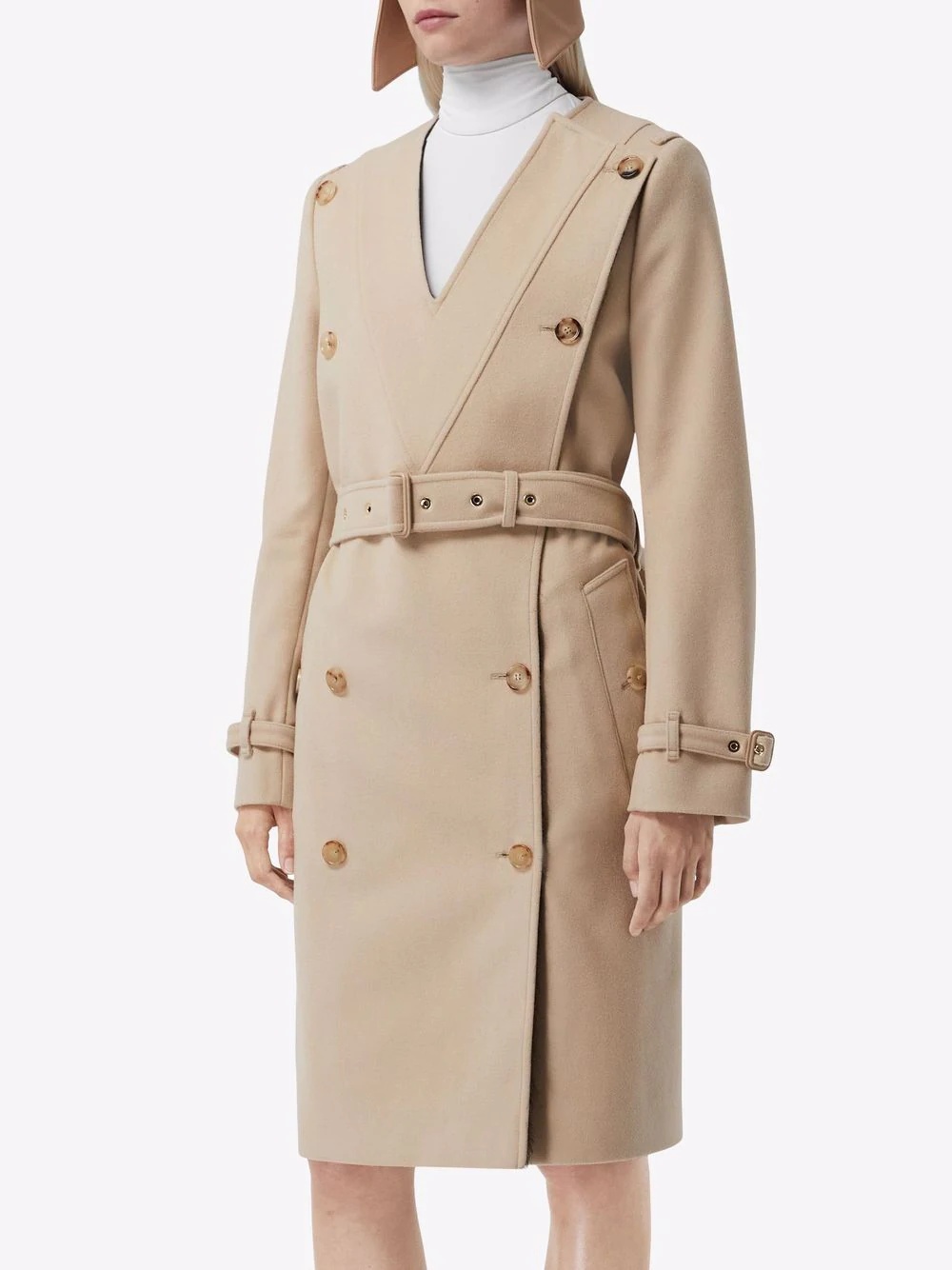 double-breasted trench coat - 3
