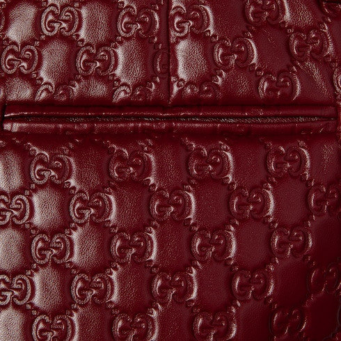GG embossed leather short - 7