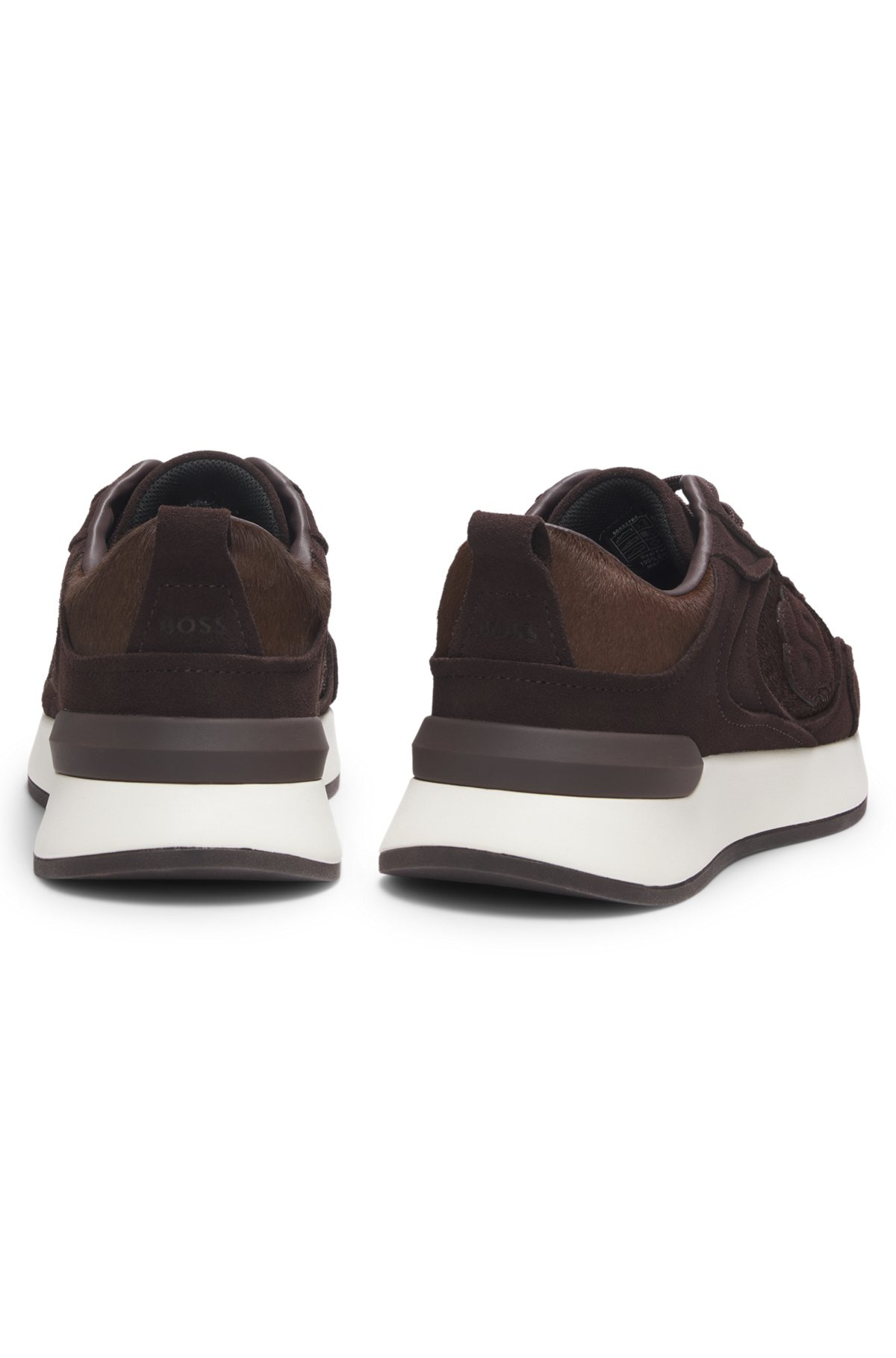 TRAINERS IN SUEDE AND CALF-HAIR LEATHER - 6