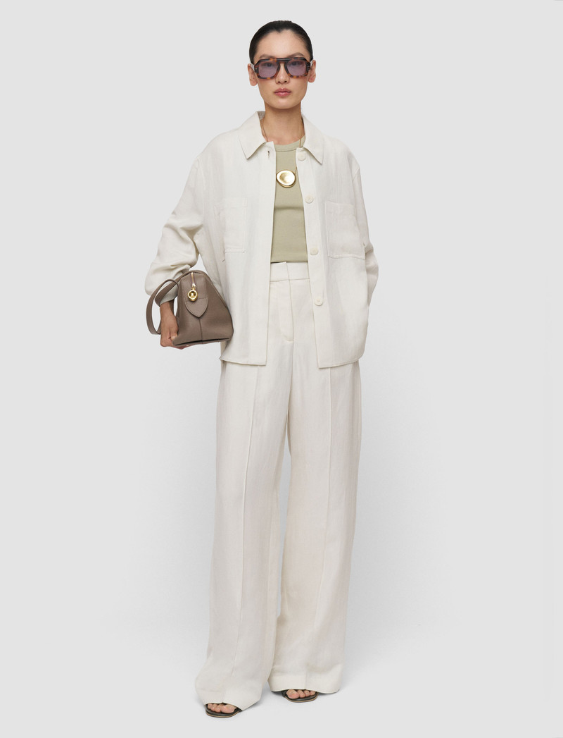 JOSEPH Jnane Linen Blend Trousers outlook