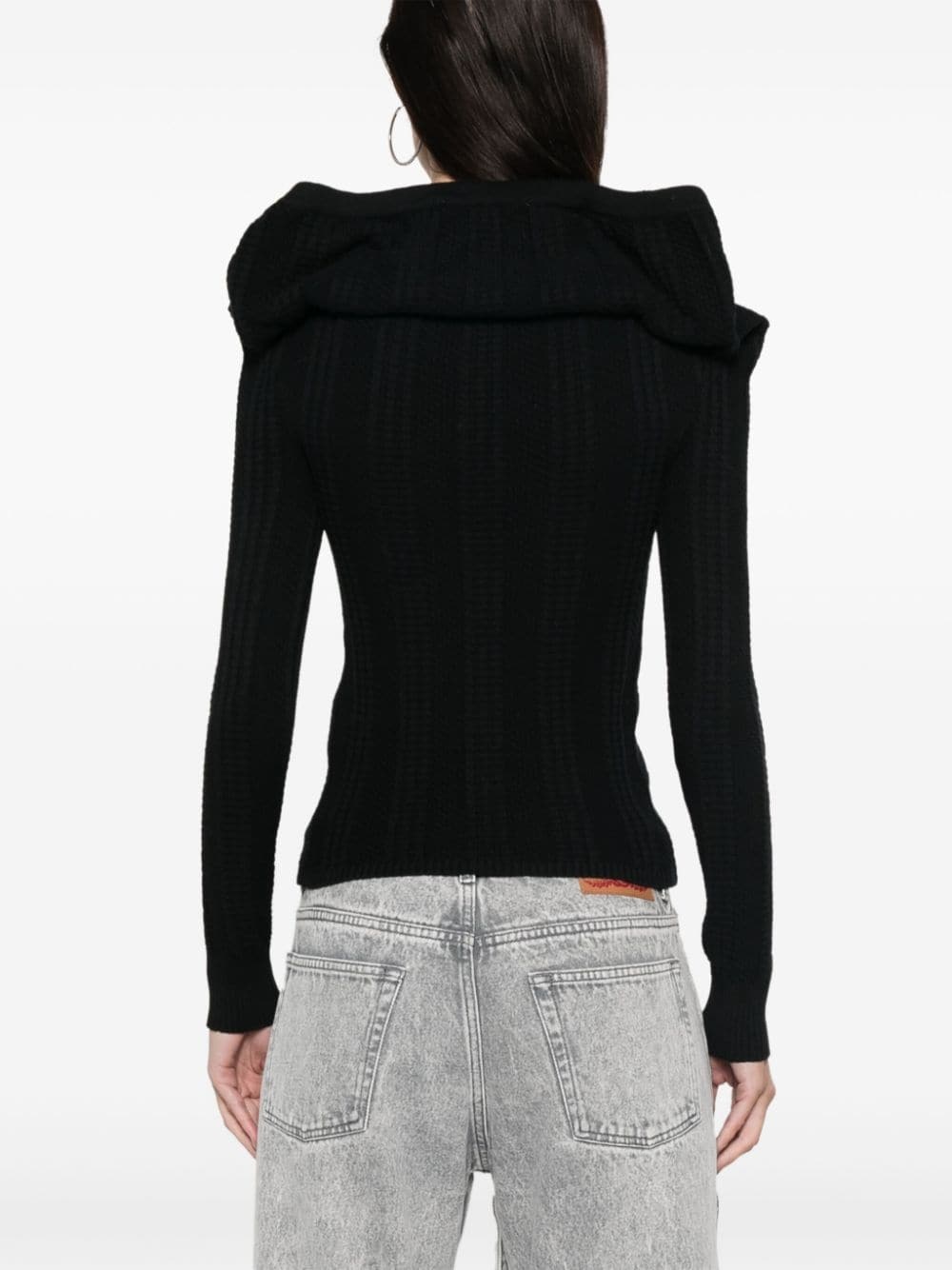 chain-link detail cardigan - 4