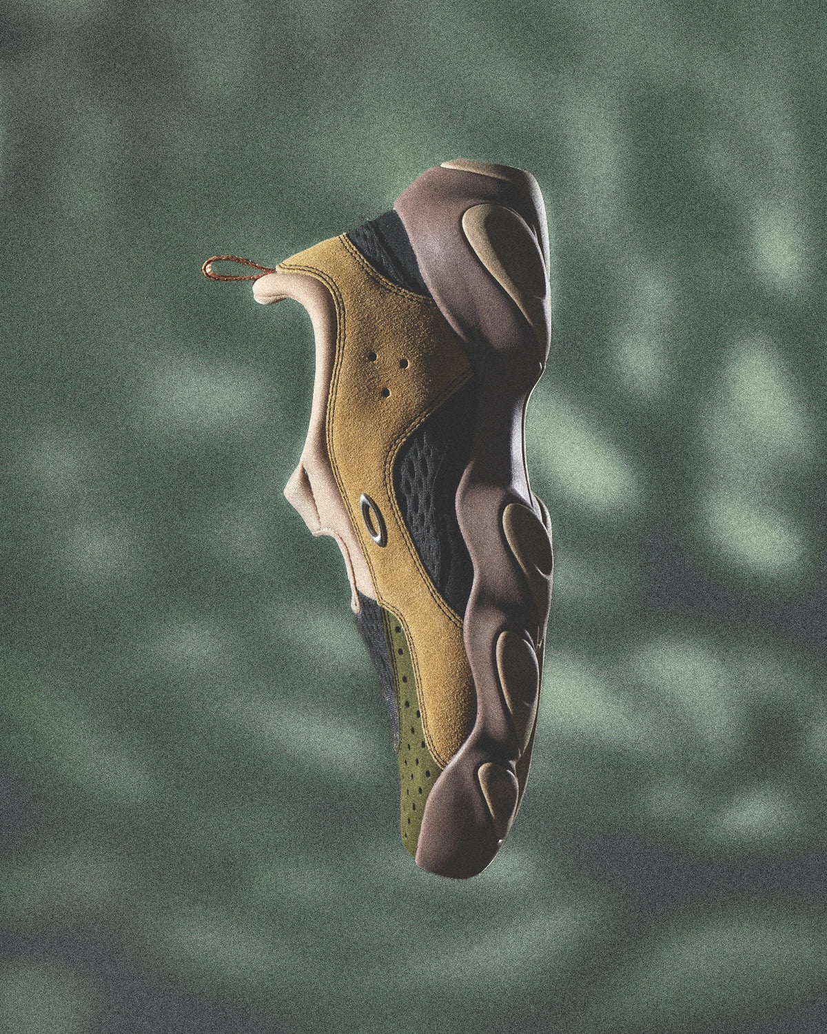 Brain Dead x Oakley Factory Team Suede Flesh Sandal - Whey/Multi - 8