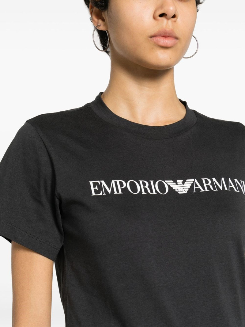 EMPORIO ARMANI Logo cotton t-shirt outlook