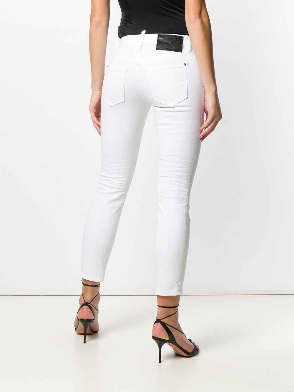 stretch-cotton pants - 4