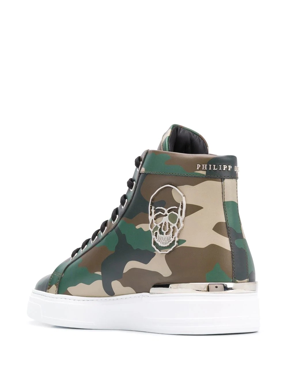 camouflage-print high-top sneakers - 3